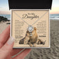 To my daughter father OLD LION Love Knot necklace - Babaccam