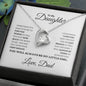 To My Daughter Forever Love Necklace From Dad - Babaccam