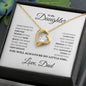 To My Daughter Forever Love Necklace From Dad - Babaccam
