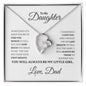 To My Daughter Forever Love Necklace From Dad - Babaccam
