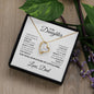 To My Daughter Forever Love Necklace From Dad - Babaccam