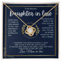 To My Daughter - in - law Love Knot Necklace - Babaccam
