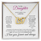 To My Daughter Interlocking Heart Forever Love Christmas Gifts and Gifts for Special Moment - Babaccam