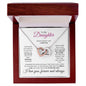 To My Daughter Interlocking Heart Forever Love Christmas Gifts and Gifts for Special Moment - Babaccam