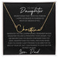 To My Daughter Personalized Name necklace - Babaccam