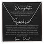 To My Daughter Personalized Name necklace - Babaccam