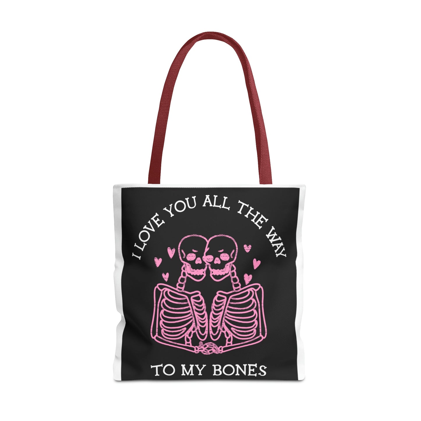 Valentine Skeleton Love Tote Bag (AOP) - Babaccam