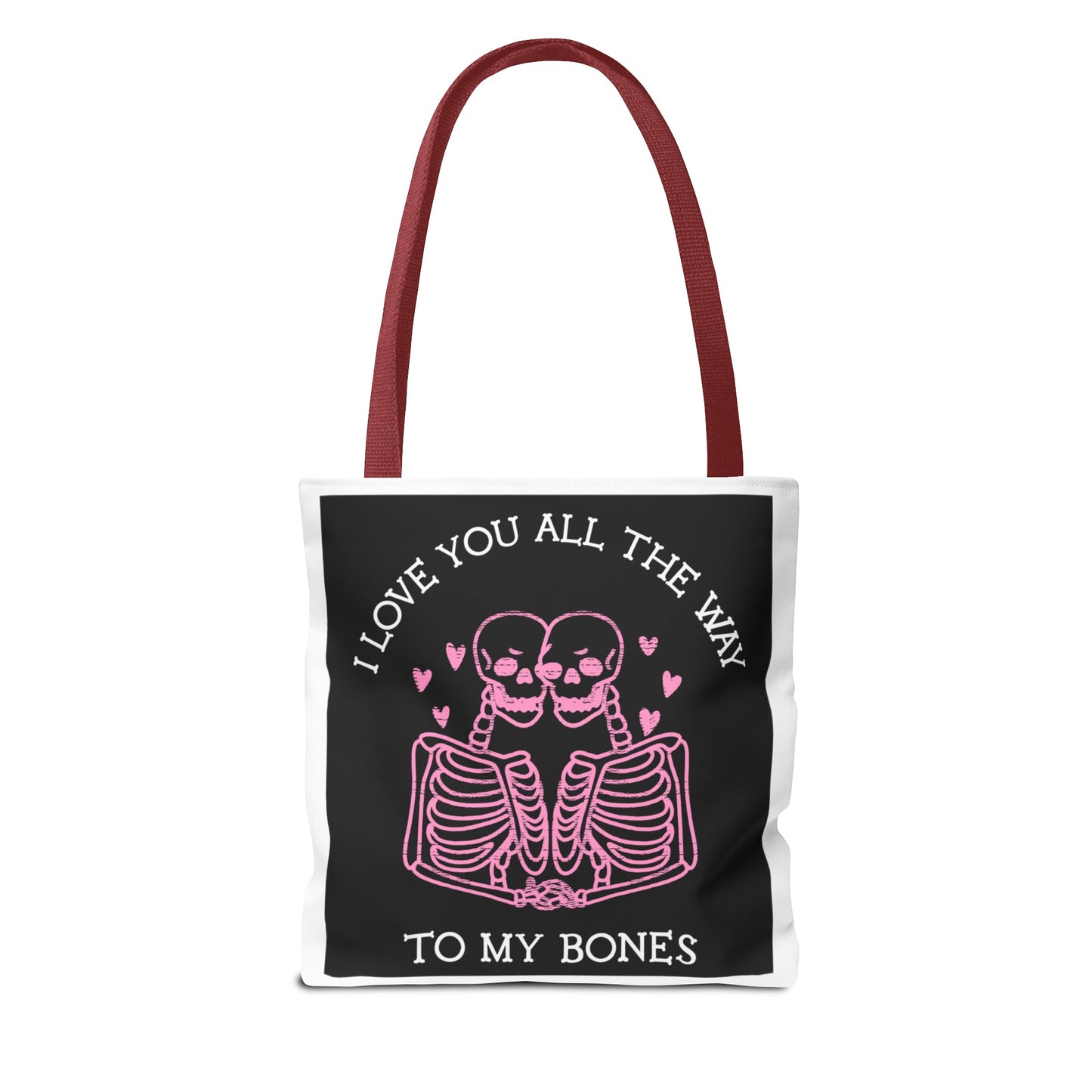 Valentine Skeleton Love Tote Bag (AOP) - Babaccam