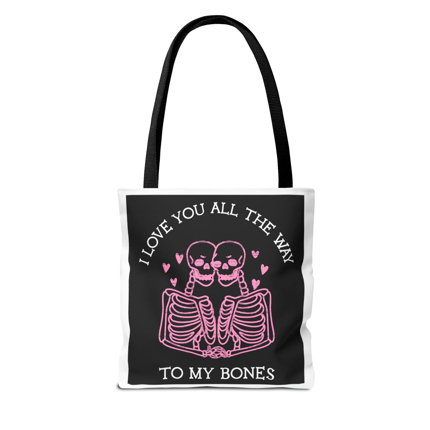 Valentine Skeleton Love Tote Bag (AOP) - Babaccam