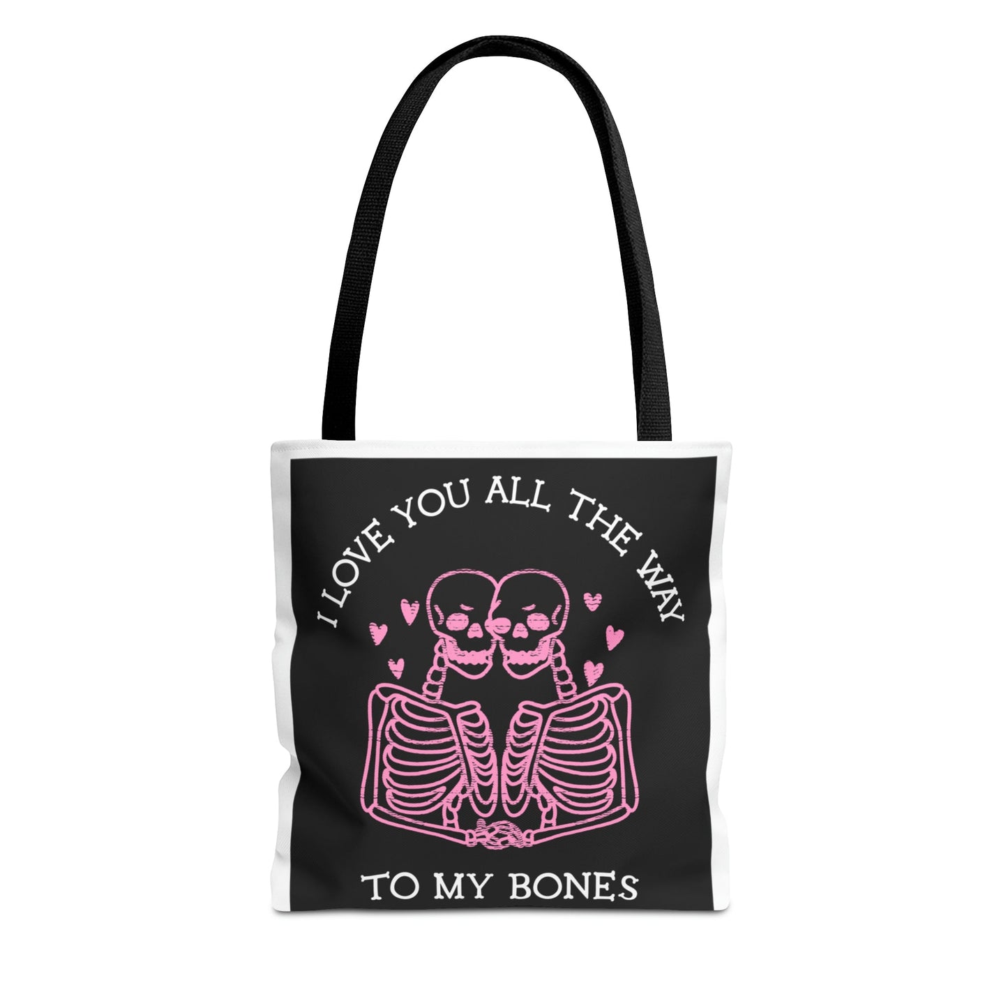 Valentine Skeleton Love Tote Bag (AOP) - Babaccam