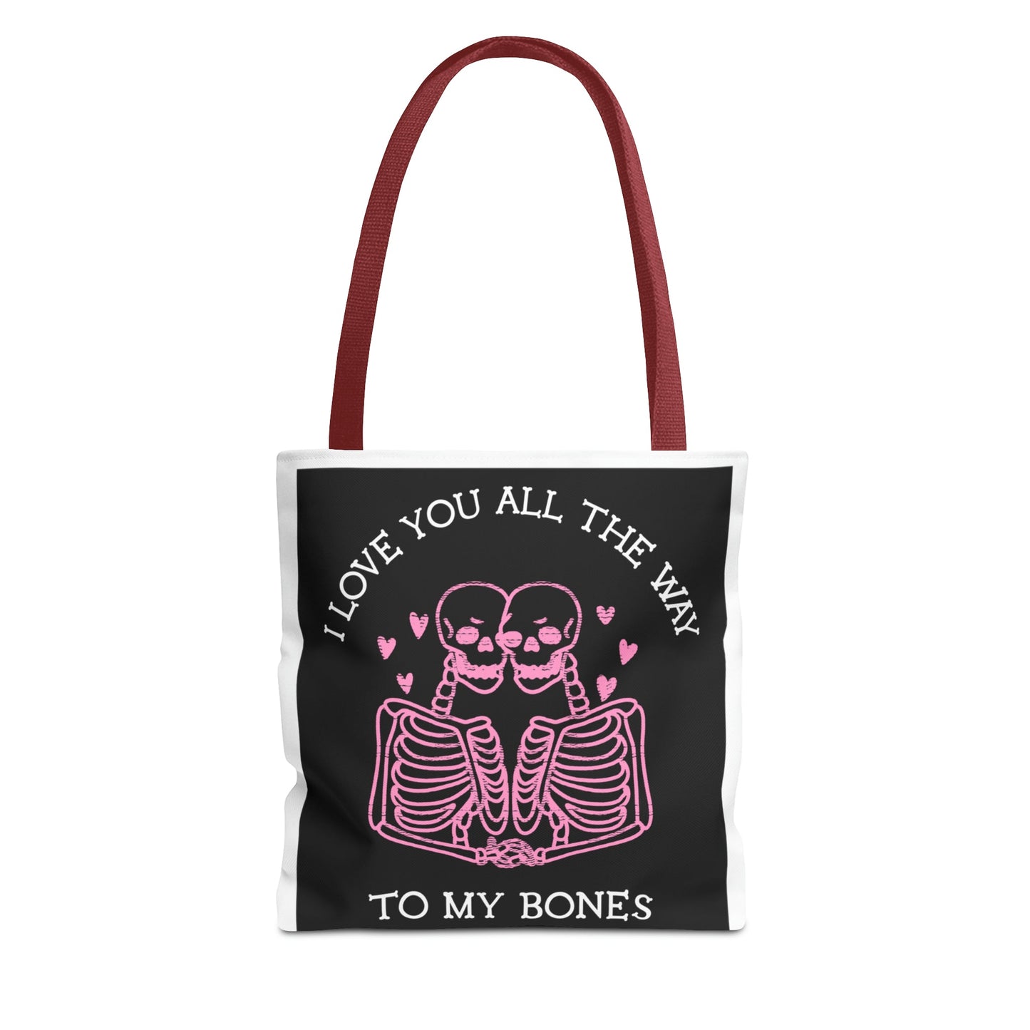 Valentine Skeleton Love Tote Bag (AOP) - Babaccam