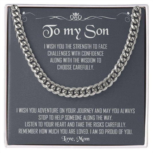 My Son| Take Risks - Cuban Link Chain - Babaccam