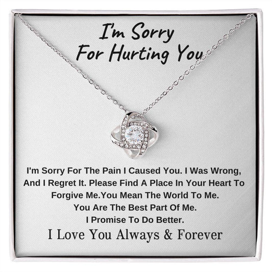 I'm Sorry| For Hurting You - Love Knot Necklace - Babaccam