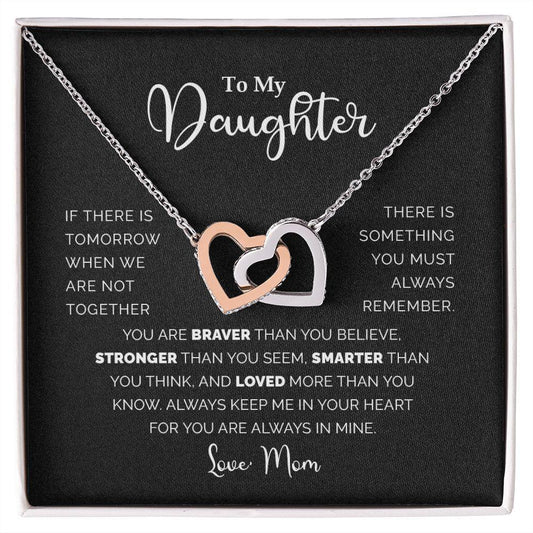 My Daughter| Braver Than You Believe - Interlocking Love Necklace - Babaccam