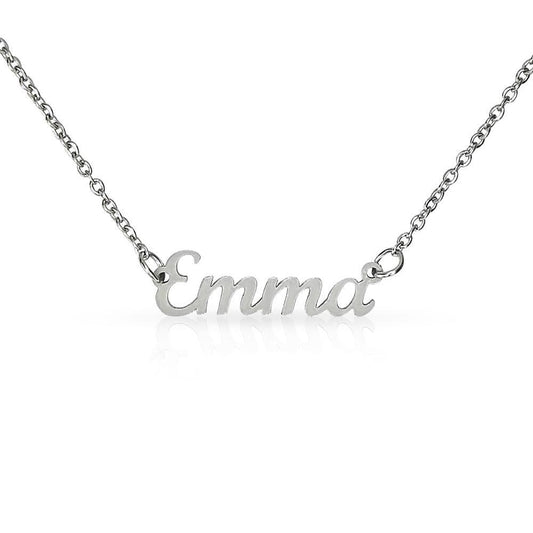 Custom Name Necklace no Message Card - Babaccam
