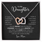 My Daughter| Braver Than You Believe - Interlocking Love Necklace - Babaccam